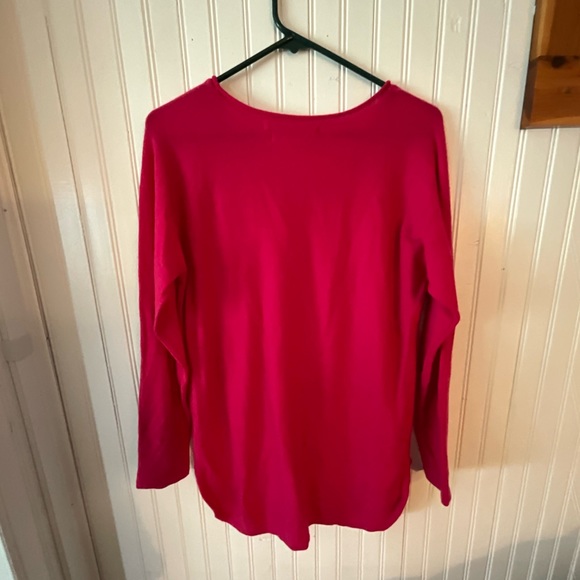 Max Studio Red Tunic - Extra Fine Merino Wool (L) - Picture 3 of 4